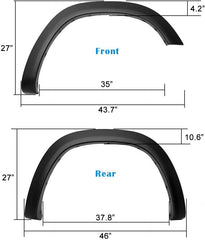 RAM - OE Style Fender Flares 4PC | Paintable Textured Black Paintable