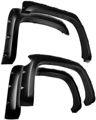 Chevy - Pocket Rivet Style Fender Flares 4PC | Paintable Textured Black Paintable