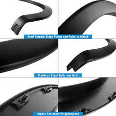 Ford - OE Style Fender Flares 4PC | Paintable Textured Black Paintable