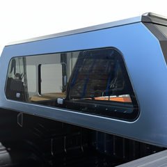 Front sliding window installed on an Ironhaul truck canopy V2