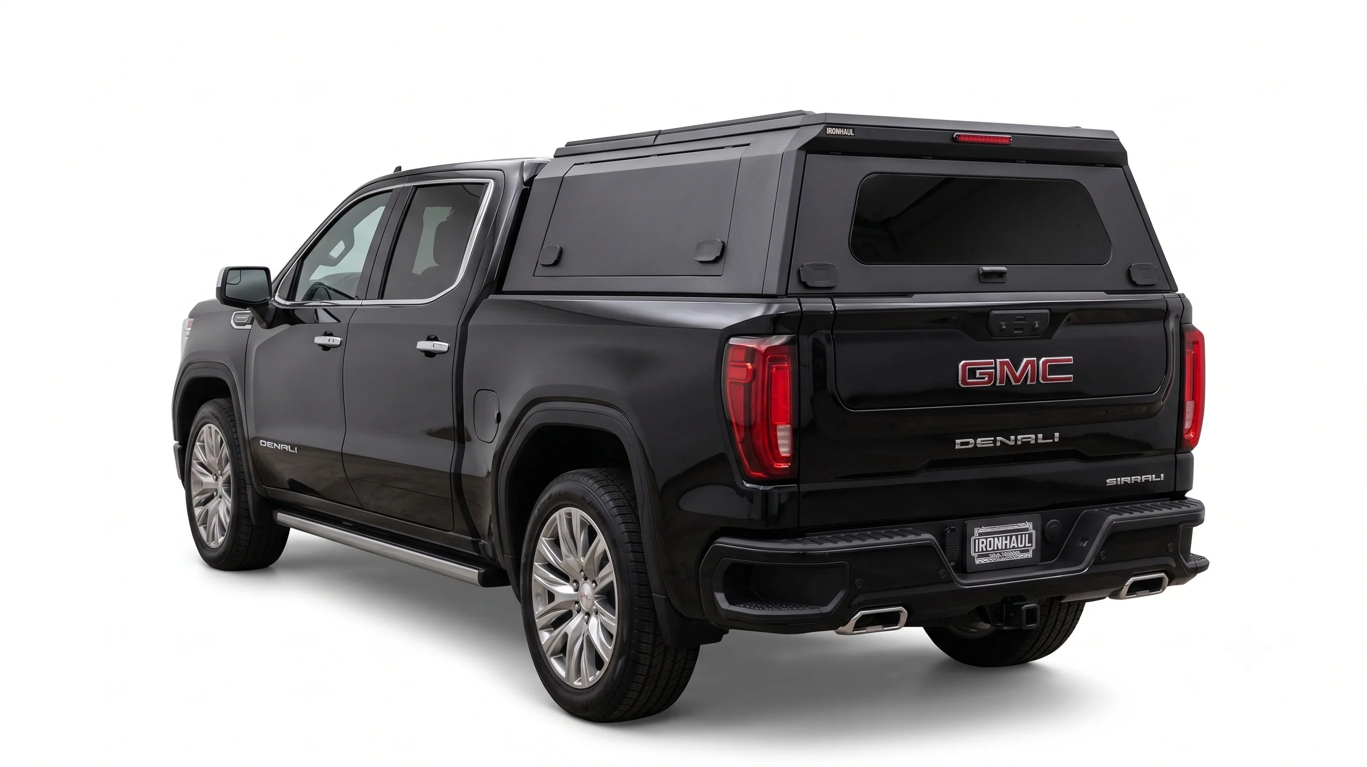 IRONHAUL aluminum canopy fitted to a pickup truck